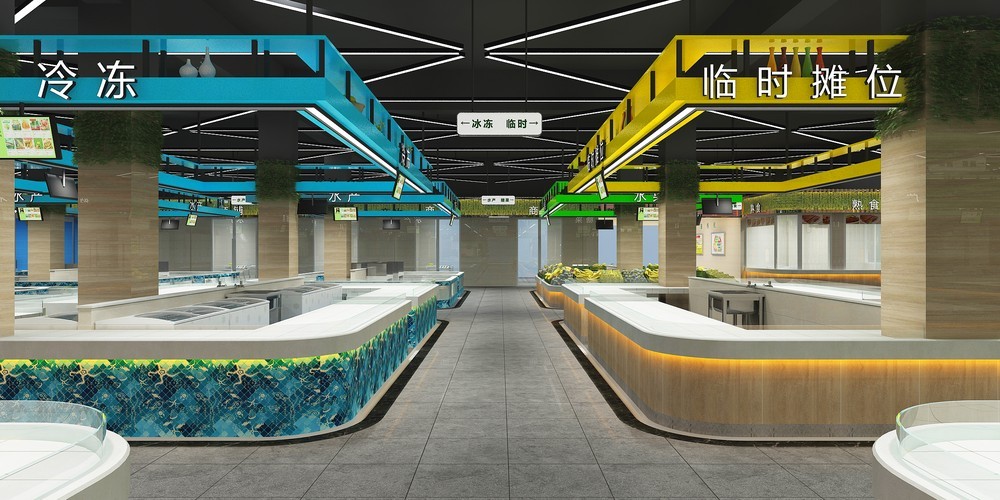 菜市场改造让旧摊位变成网红打卡地